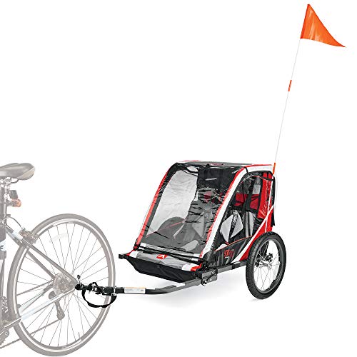 Allen Sports Deluxe Steel 2-Child Bicycle Trailer, Red, Only $89.00, free shipping