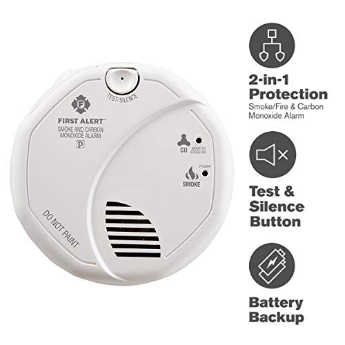 First Alert Smoke Detector and Carbon Monoxide Detector Alarm | Hardwired with Battery Backup, BRK SC7010B, Only $25.16, free shipping