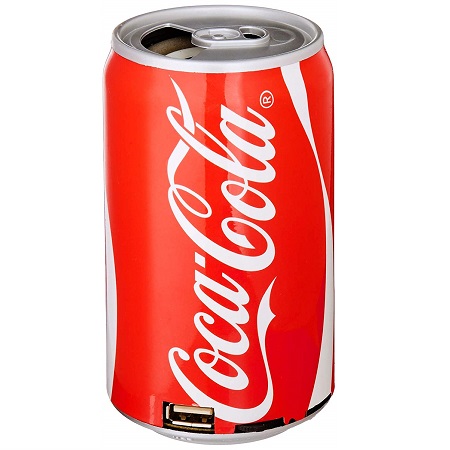 Coca-Cola  可乐罐形状 蓝牙小音箱，带FM收音机功能，原价$24.99，现仅售 $14.99