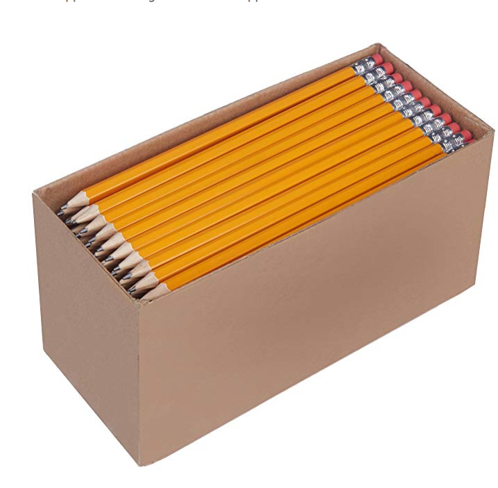 白菜价！AmazonBasics #2 HB铅笔 150支 已削 ，原价$12.49，现仅售	$5.70
