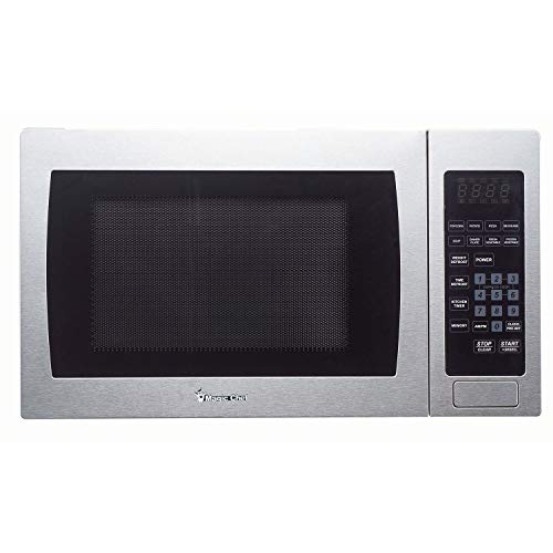 Magic Chef Cu. Ft. 900W Countertop Oven Front MCM990ST 0.9 cu.ft. Microwave Stainless Steel.9, Only $58.49, You Save $31.40(35%)