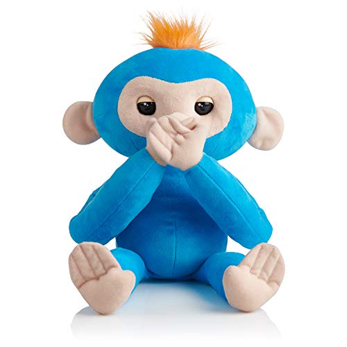 Fingerlings HUGS - Boris (Blue) - Advanced Interactive Plush Baby Monkey Pet - by WowWee, Only $9.99, You Save $20.00(67%)