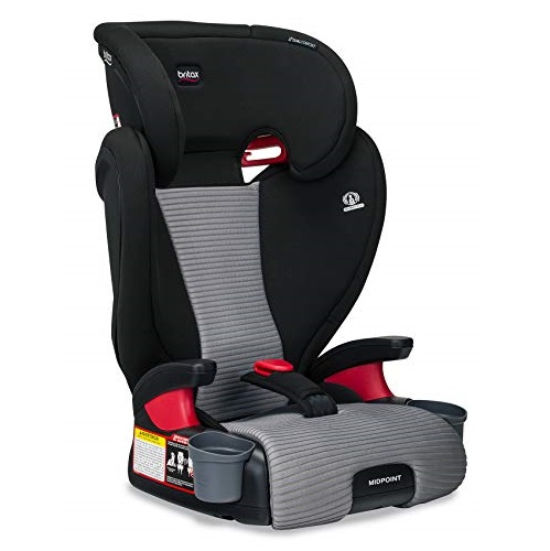 Britax Midpoint Belt-Positioning Booster Seat - 2 Layer Impact Protection - 40 to 120 pounds - DualComfort Moisture Wicking Fabric, Gray, Only $119.99, You Save $170.00(59%)