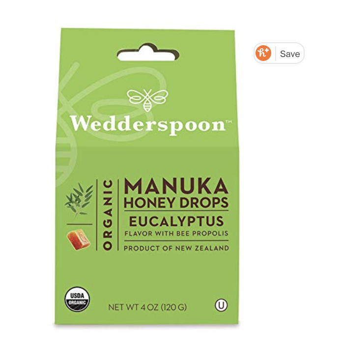 Wedderspoon 有機紐西蘭麥盧卡蜂蜜潤喉糖，4 oz，現點擊coupon后僅售$6.01，免運費！