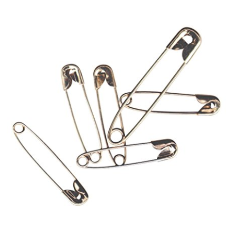 School Smart Nickel Plated Steel Safety Pin, Assorted Size (Pack of 50) only $1.101