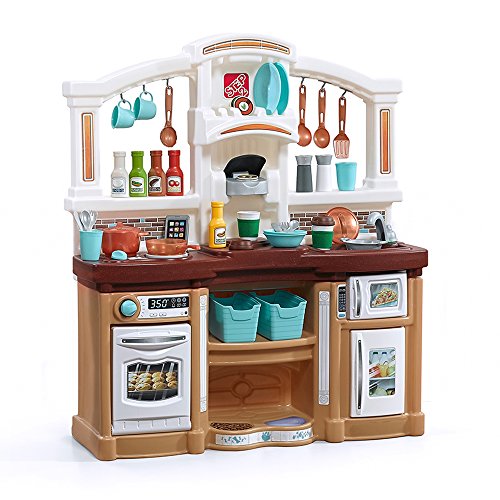 Step2 Fun with Friends Kitchen | Large Play Kitchen with 45-Pc Accessory Set | Tan, Only $71.99, free shipping