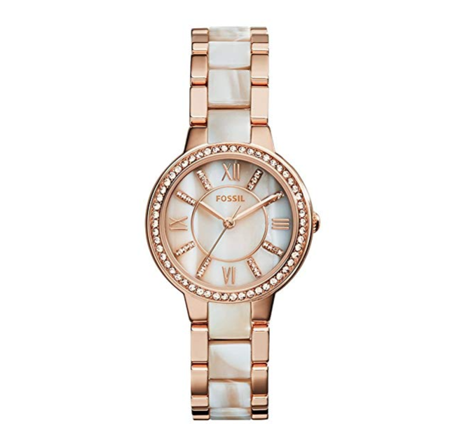 FOSSIL Virginia系列 ES3716 女士時裝腕錶, 現僅售$77.32, 免運費！
