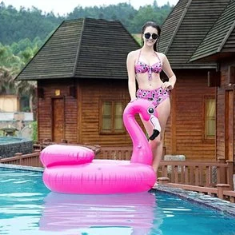 JOYIN Inflatable Flamingo Tube, Pool Float, Fun Beach Floaties only$18.95