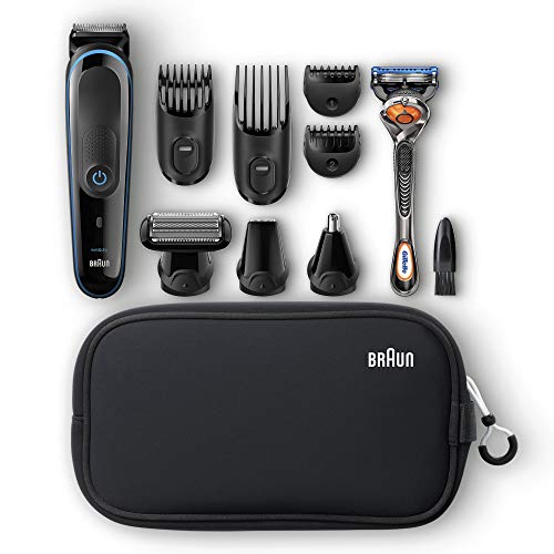 Braun Multi Grooming Kit MGK3980 Black/Blue - 9-in-1 Precision Trimmer for Beard and Hair Styling, Only  $47.94, free shipping
