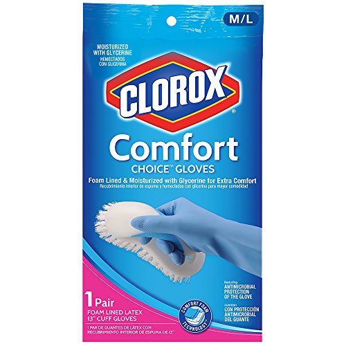 Clorox, 623148 Comfort Choice, Medium Large Durable Natural Latex, Comfort Foam Technology Gloves, (M/L), Only $2.59