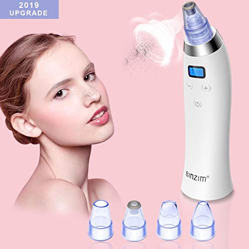 BINZIM Upgraded Pore Sucker Acne Come done Extractor Tool with 5 Adjustable Suction Power and 4 Replacement Probes discounted price only $14.98