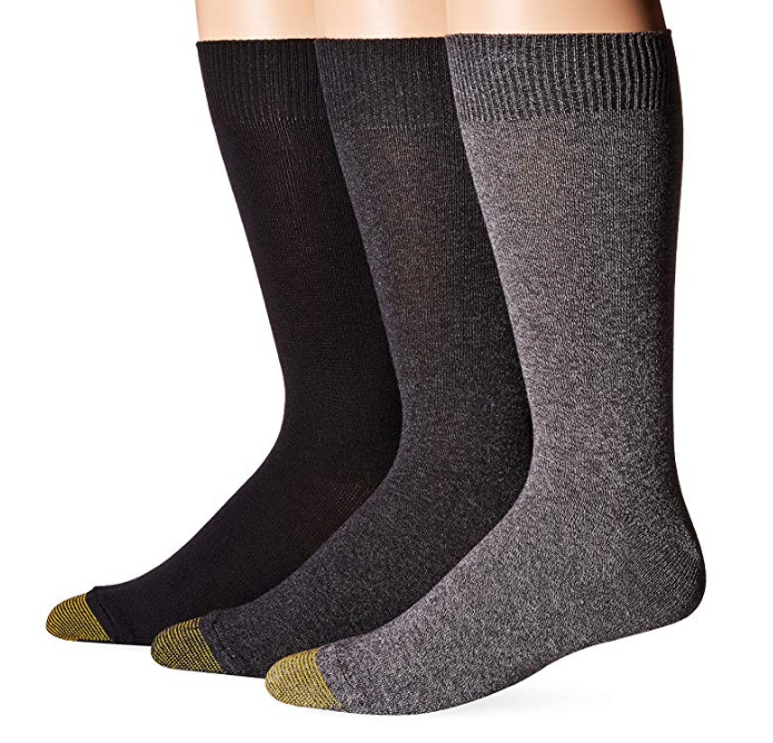 Gold Toe 男士休闲袜3双装 ，原价$17, 现仅售$14.47，亚马逊Prime会员或本次购物总额满$25免运费！