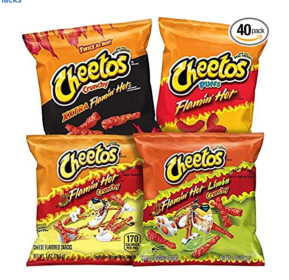 Cheetos 辣味粟米棒混合装 1oz. 40包 ，现点击coupon后仅售$13.13, 免运费！