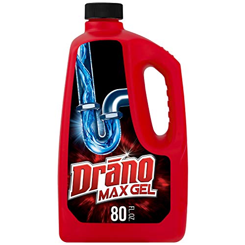 Drano Max Gel Drain Clog Remover and Cleaner for Shower or Sink Drains, Unclogs and Removes Hair, Soap Scum, Blockages, 80 oz, Only $4.58