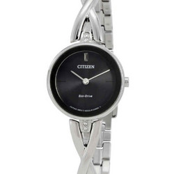 Citizen Women's 'Silhouette' Quartz Stainless Steel Casual Watch (Model: EX1420-50E) $96.47