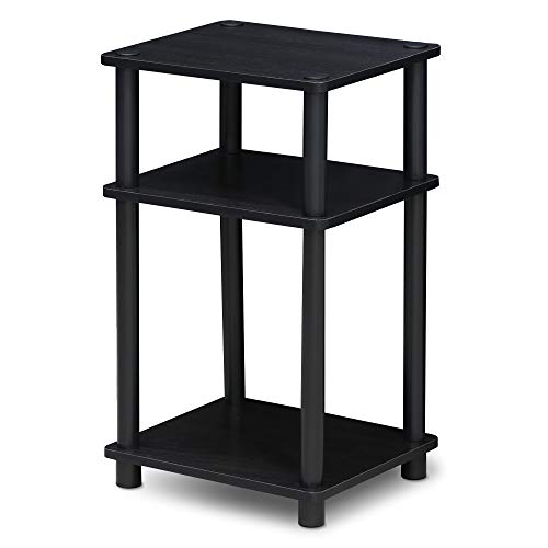 Furinno 11087AM/BK Just 3-Tier No Tools Tube end Table, 1-Pack, Americano/Black, Only $15.04