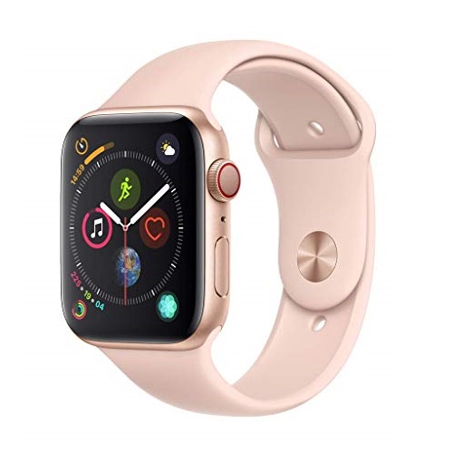 Apple Watch Series 4 (GPS + Cellular, 44mm) - Gold Aluminum Case with Pink Sand Sport Band, Only $459.99