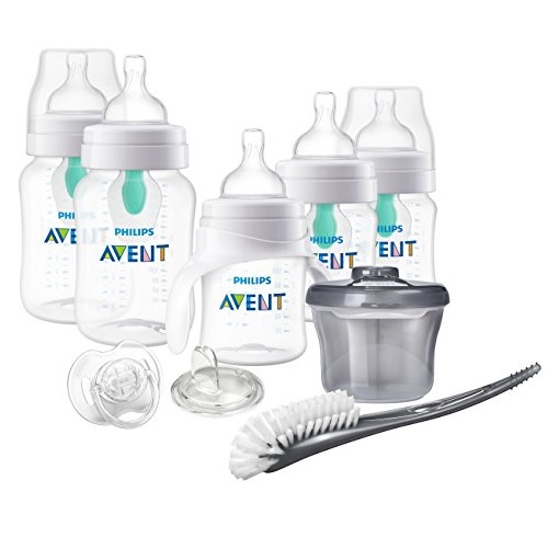 Philips Avent Anti-Colic Baby Bottle with AirFree Vent Beginner Gift Set Clear, SCD394/02, Only $30.39, free shipping