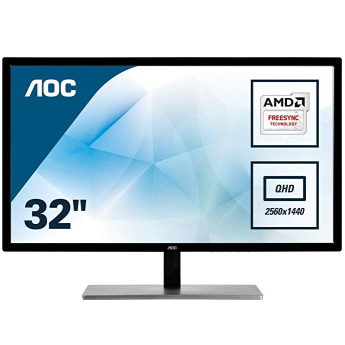 史低价！AOC 32吋 2K QHD 75Hz FreeSync 显示器 $169.99 免运费
