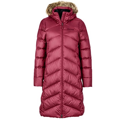 Marmot Montreaux Women's Full-Length Down Puffer Coat, Fill Power 700, Berry Wine, Small, Only$213.80, free shipping