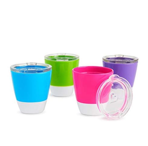 Munchkin Splash Toddler Cups with Training Lids, 7 Ounce, 4 Pack only $9.99