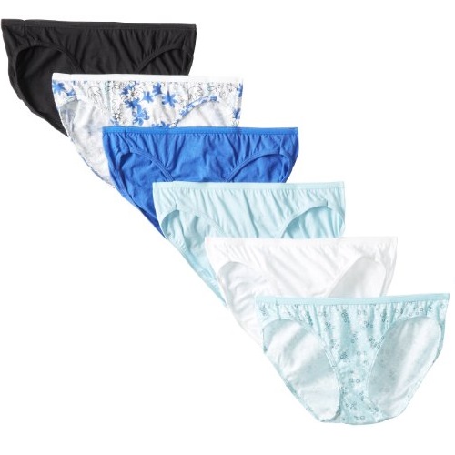 Hanes Women's Cotton Tagless Bikini Panty Multipack  Only $8.50