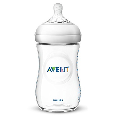 Philips Avent Natural Baby Bottle, Clear, 9oz, 1pk, SCF013/17, Only $5.60