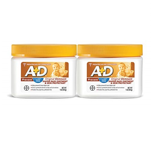 A+D Original Diaper Rash Ointment, 1 Pound Jar Pack of 2, Only $16.84