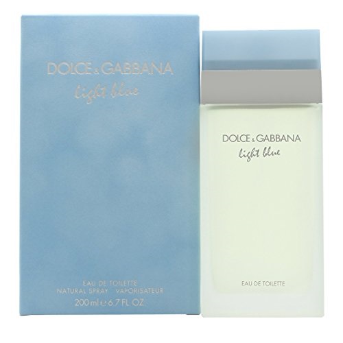 200ML大瓶装！ 史低价！Dolce & Gabbana 杜嘉班纳 淡蓝女士 淡香水， 6.7 oz，原价$134.00 ，现仅售$67.77，免运费