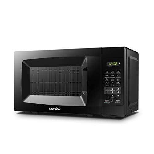 COMFEE' EM720CPL-PMB Countertop Microwave Oven with Sound On/Off, ECO Mode and Easy One-Touch Buttons, 0.7cu.ft, 700W, Black, Only $54.10, free shipping