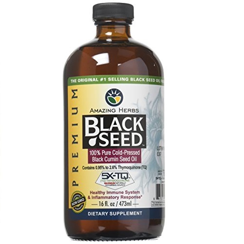 Amazing Herbs Cold-Pressed Black Seed Oil - 16oz, Only $24.99