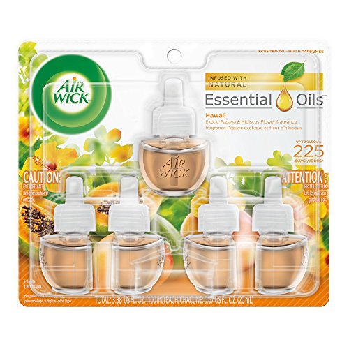 Air Wick plug in Scented Oil 5 Refills, Hawaii, (5x0.67oz), Essential Oils, Air Freshener, Only $7.31