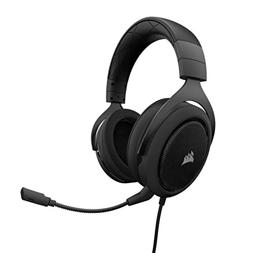 Corsair HS60 - 7.1 Virtual Surround Sound PC Gaming Headset w/USB DAC - Discord Certified Headphones - Compatible with Xbox One, PS4, and Nintendo Switch - Carbon, Only $39.99