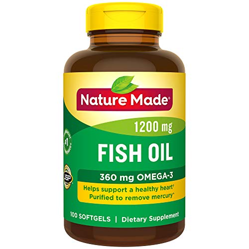 Nature Made鱼油Omega-3 1200mg，100粒，原价$11.99/瓶，现仅售$5.69，免运费