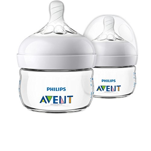 Philips Avent Natural Baby Bottle, Clear, 2oz, 2pk, SCF019/25, Only $10.88, You Save $6.11(36%)