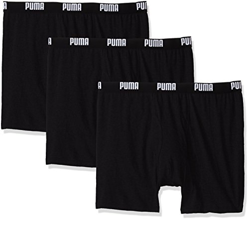 PUMA Men's 3 Pack 100% Cotton Boxer Brief, Only $12.61, You Save $15.39(55%)