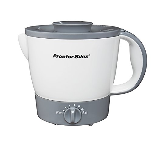 Proctor Silex 32oz Adjustable Temperature Electric Hot Pot for Tea, Boiling Water, Cooking Noodles and Soup, White (48507),, Only $8.78