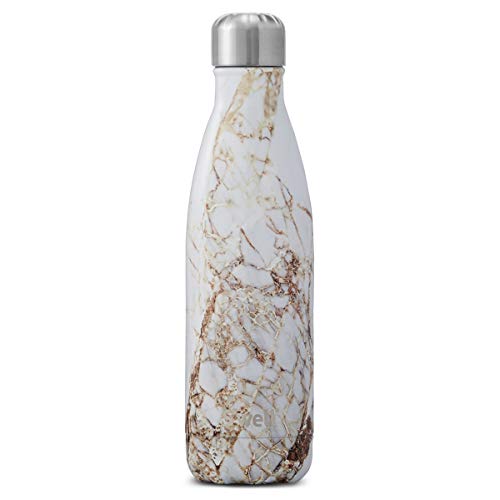 S'well Vacuum Insulated Stainless Steel Water Bottle, 17 oz, Calacatta Gold, Only $14.00, You Save $21.00(60%)