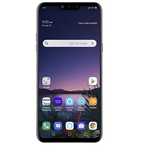 LG G8 ThinQ with Alexa Hands-Free - Unlocked SMARTPHONE - 128 GB - Aurora Black (US Warranty) - Verizon, AT&T, T-Mobile, Sprint, Boost, Cricket, & Metro, Only $399.99