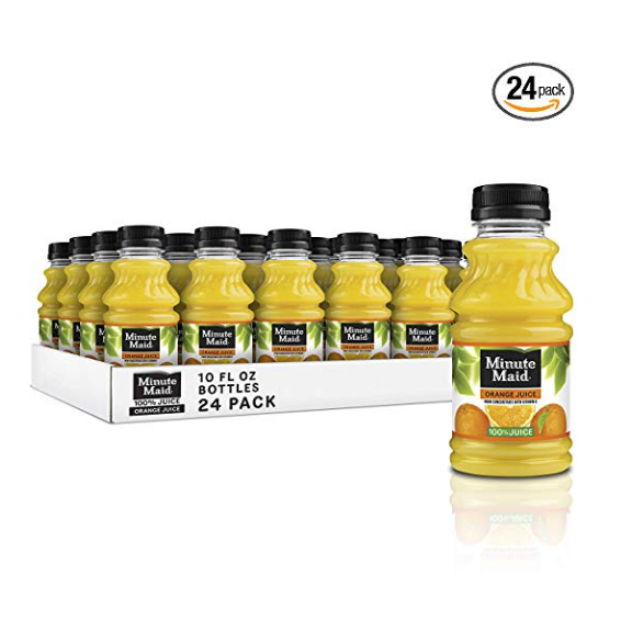 Minute Maid Orange Juice Drinks, 10 fl oz, 24 Pack $13.84