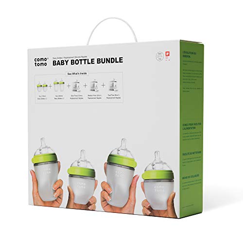 Comotomo Baby Bottle Bundle, Green, Only $43.99, free shipping