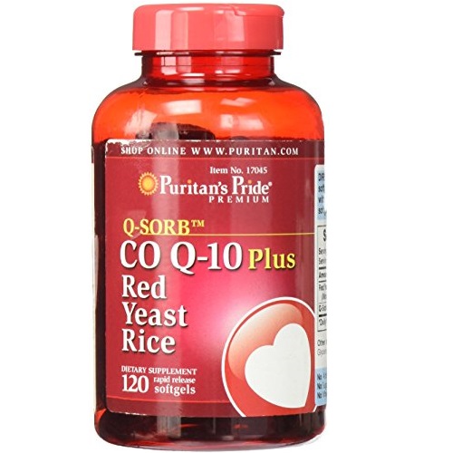 Puritans Pride Q-Sorb Co Q-10 Plus Red Yeast Rice, 120 Count, Only $12.84, free shipping after  using SS