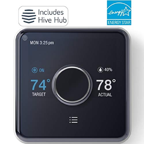 Hive Heating and Cooling Smart Thermostat Pack, Thermostat + Hive Hub, Works with Alexa & Google Home, Requires C-Wire, Only $49.99, You Save $180.00(78%)