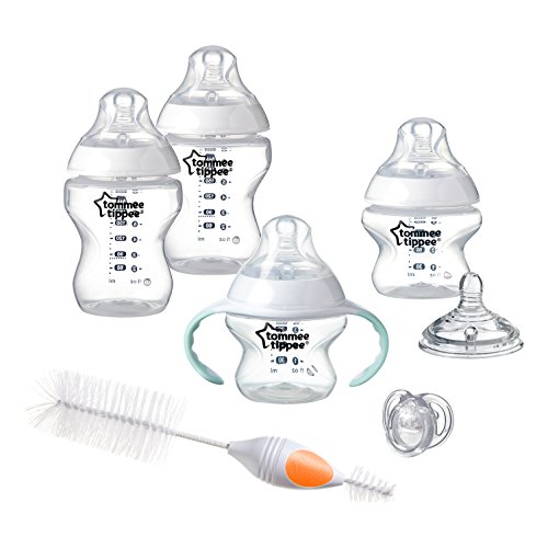 Tommee Tippee Closer to Nature Newborn Baby Bottle Feeding Starter Set - Clear, Unisex, Only $21.29