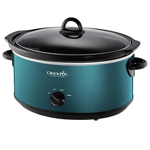Crockpot SCV700-KT Deisgn to Shine 7QT Slow Cooker, Turquoise, Only$24.99
