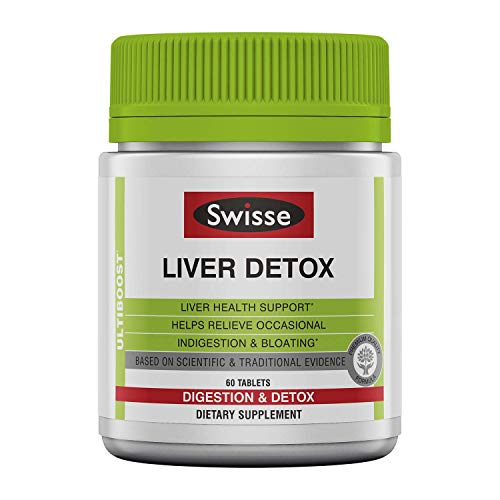 Swisse Ultiboost Liver Detox | Supports Liver Health & Function | Provides Relief for Indigestion & Bloating | Milk Thistle, Artichoke & Tumeric | 60 Tablets, Only $11.17