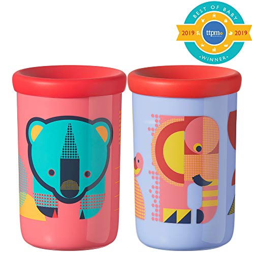 Tommee Tippee Easiflow 360° Spill-Proof Toddler Cup with Travel Lid, Elephant & Bear, 12+ Months, 8 ounces, Only $6.49