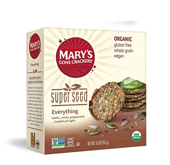 Mary's Gone 有机植物蛋白种子饼干，现仅售$4.33