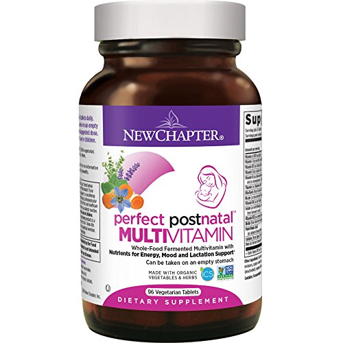 New Chapter Postnatal Vitamins, Lactation Supplement with Fermented Probiotics + Wholefoods + Vitamin D3 + B Vitamins + Organic Non-GMO Ingredients - 96 ct, only $19.83, free shipping after  using SS