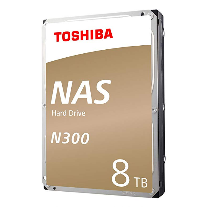 Toshiba N300 8TB NAS 3.5-Inch Internal Hard Drive- SATA 6 Gb/s 7200 RPM 128MB (HDWN180XZSTA) $197.98，free shipping